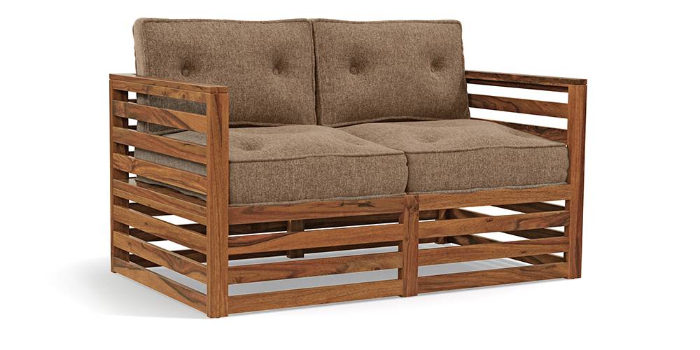 Raymond Wooden Sofa - Teak Finish (Safari Brown)